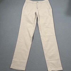 PANTS GOLF Lululemon MENS 28 /30 Commision Slim  BEIGE LM5AF5S VGUC